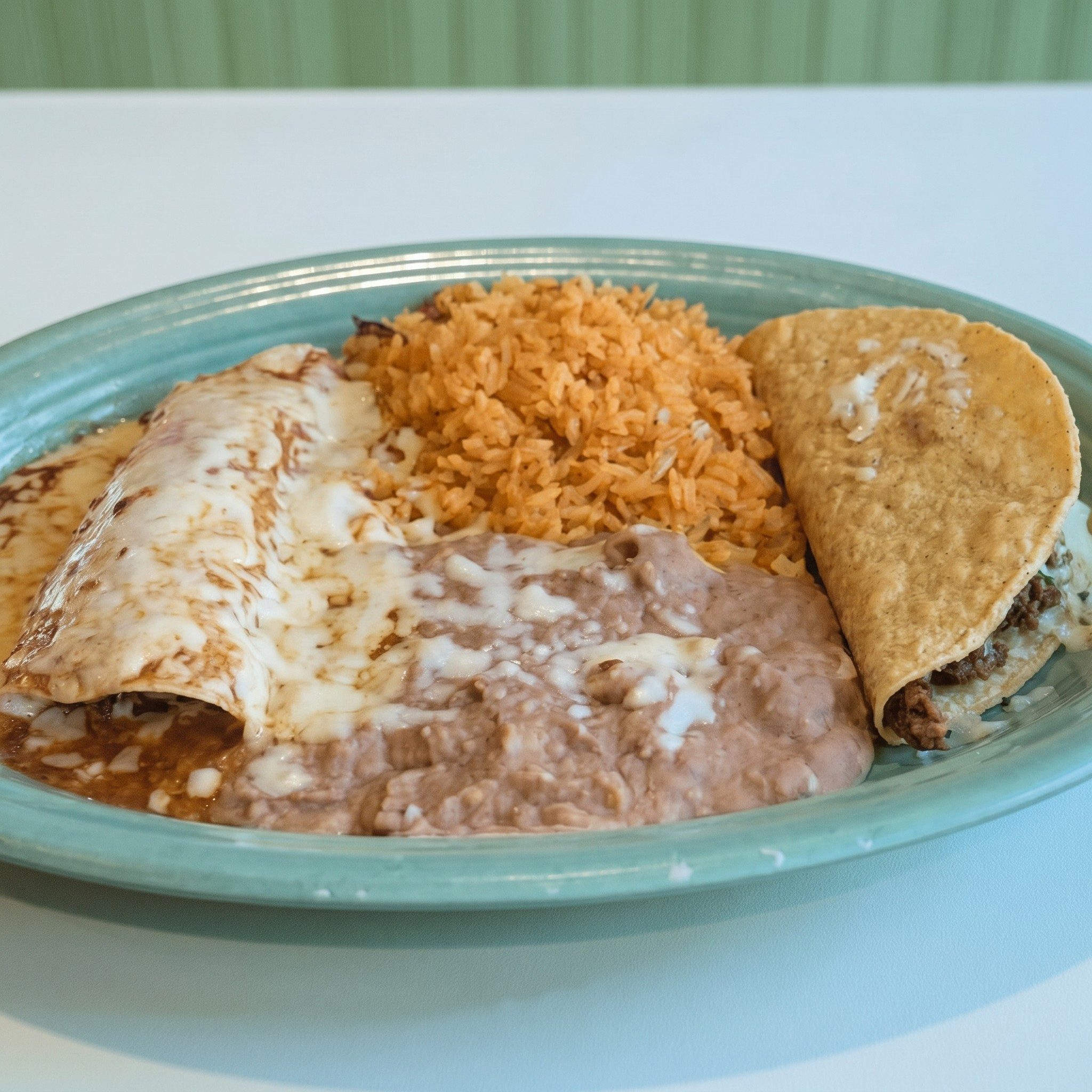 Kids Beef Enchilada.